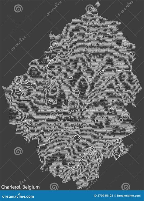 Topographic Relief Map of CHARLEROI, BELGIUM Stock Vector - Illustration of positioning ...