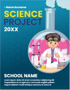 Simple Science Project Front Page 的图像结果
