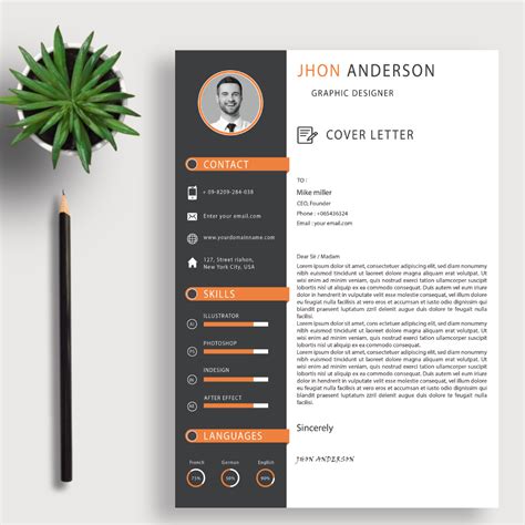 Modern Resume/CV Template - MasterBundles