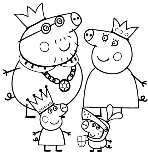 Printable Coloring Pages Peppa Pig - Coloring Home