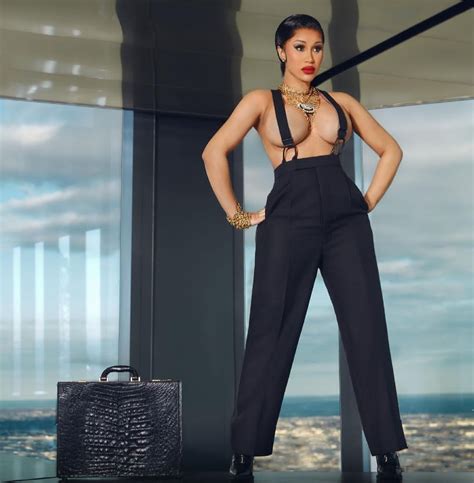 Cardi B goes topless and braless for XXL magazine shoot