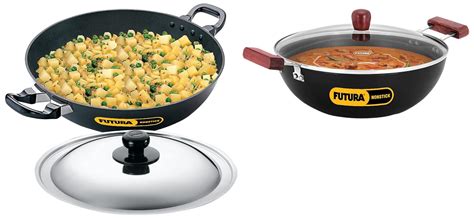 Buy Hawkins Futura 5 Litre Deep Kadhai with Glass Lid, Induction Kadai ...