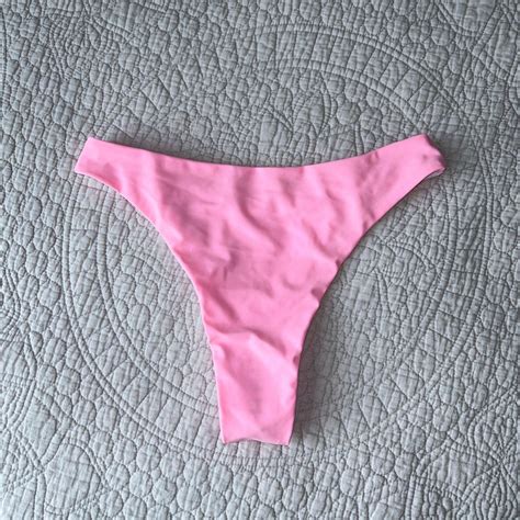 SHEIN Women's Pink Bikini-and-tankini-bottoms | Depop