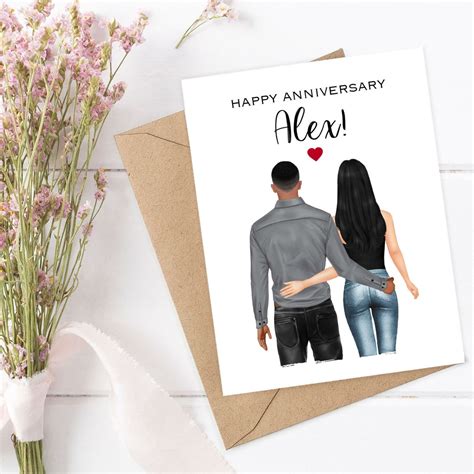 PERSONALIZED Anniversary Card Custom Anniversary Card Custom - Etsy