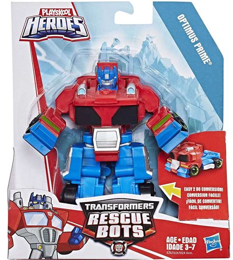 Transformers Playskool Heroes Rescue Bots Optimus Prime Trailer Action ...