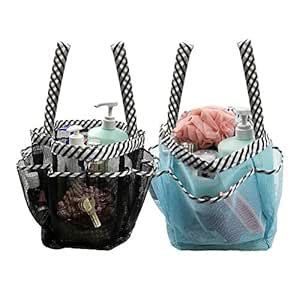 2 Pack Mesh Shower Caddy, Quick Dry Shower Tote Bag Hanging Toiletry ...