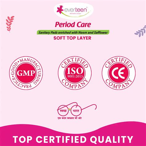 everteen Period Care XL Soft 40 Sanitary Pads with Neem and Safflower