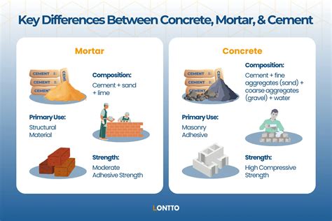 Mortar vs. Concrete | Difference between Concrete, Cement & Mortar