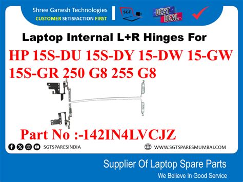HP Pavilion 15S-DU 15S-DY 15-DW 15-GW 15S-GR 250-G8 255-G8 Laptop ...