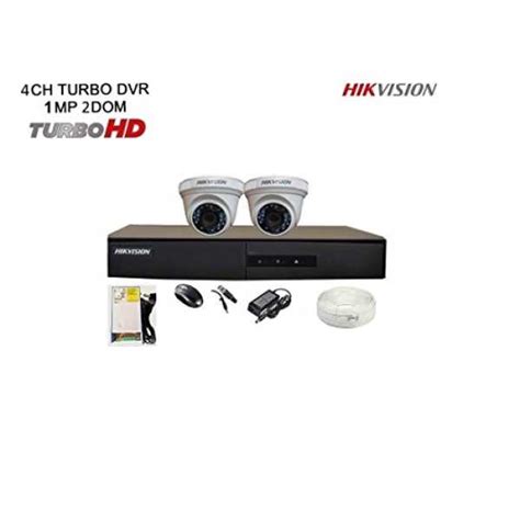 Hikvision DS-7204HGHI-F1 1 4CH Dvr, 2(DS-2CE56COT-IRP) Dome Cameras ...