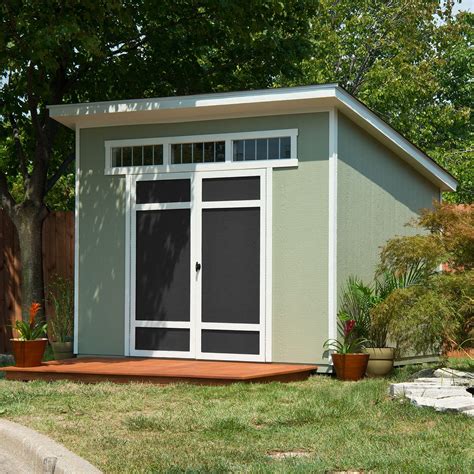 Handy Home Products Olympia 10x7.5 Wood Storage Shed with Floor | Wood ...