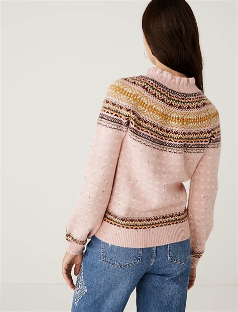 Buy Fair Isle Jumper at Marks & Spencer