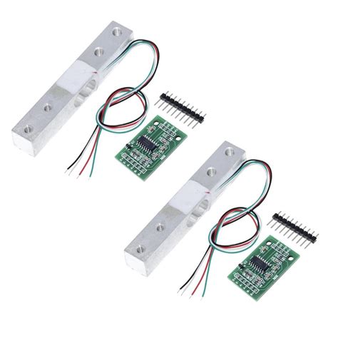 2 Sets Digital Load Cell Weight Sensor + HX711 ADC Module Weighing ...