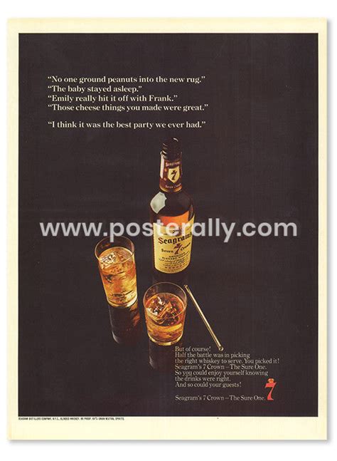 Seagram's 7 Crown Whiskey 1960s – Posterally Studio