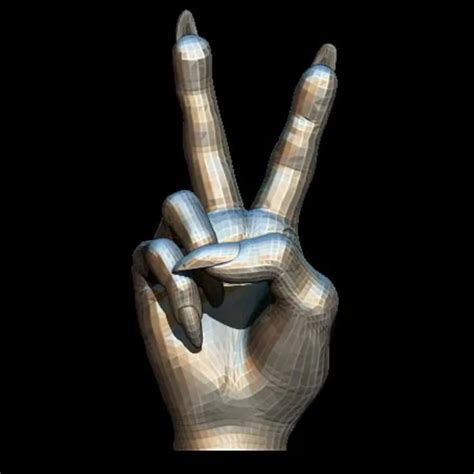 Shop the Exquisite Victory Hand 3D Model STL & 3DM