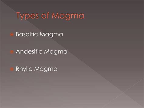 Image result for Types of Magma
