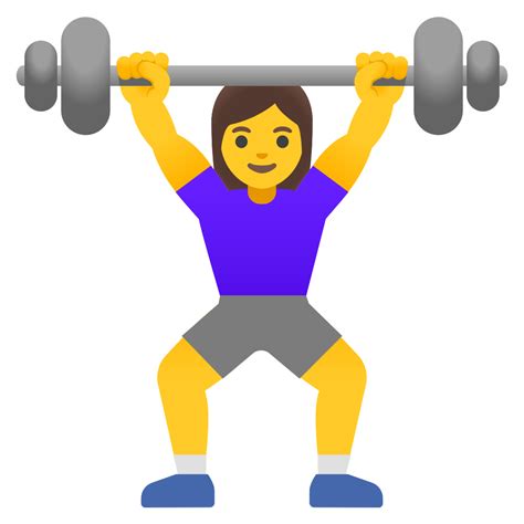 🏋️‍♀️ Woman Lifting Weights Emoji