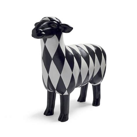 Harlequin Sheep Garden Statues | Grandin Road