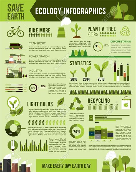 Nature conservation vector infographics template Environmental ...