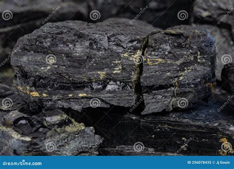 Closeup of Black Coal Lumps. Stock Image - Image of people, dirty ...
