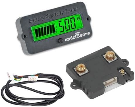 amiciSense Coulometer 8V~80V, 50A True Battery Capacity Indicator ...