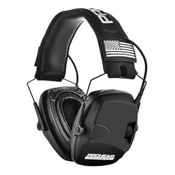 PROHEAR Electronic Ear Protection with Gel Pads for Shooting with 4X ...