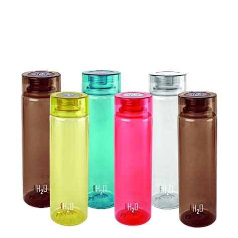 Householdspot Cello H2O Unbreakable Bottle, 1 Litre, Set of 6 : Amazon ...