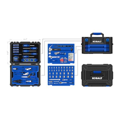 Kobalt 228 -Piece Household Tool Set with Folding Case in the Household ...