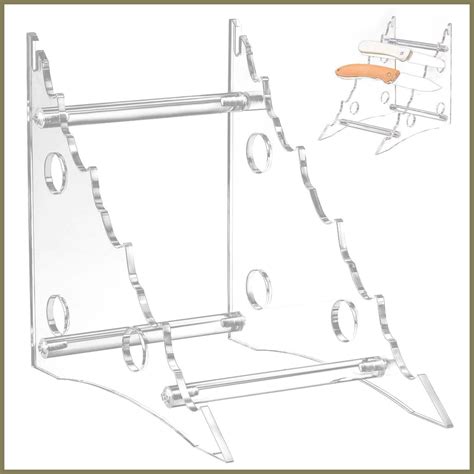 Acrylic Knives Display Stand Clear Knives Display Rack Holder For ...