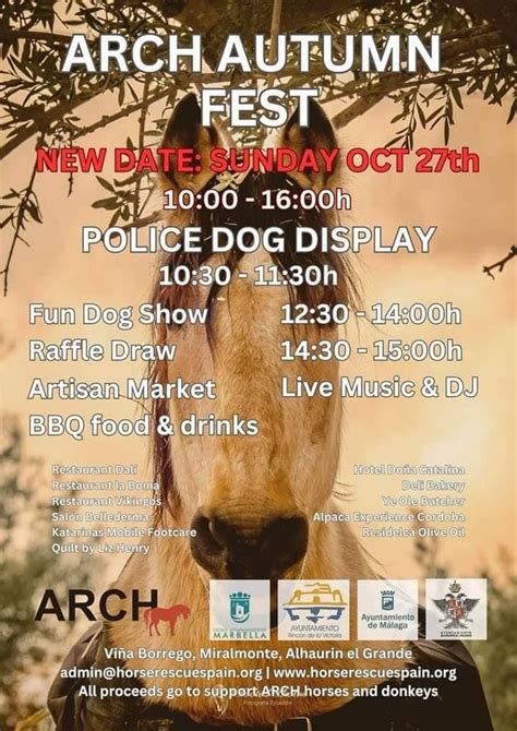 ARCH Autumn Fest, ARCH Horse Rescue Spain, Malaga, 27 October 2024 ...
