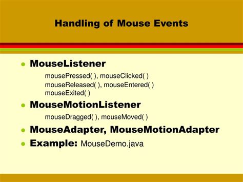 Image result for Java MouseMotionListener