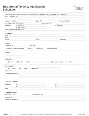 Fillable Online AGENT Company NameLegal Entity HULL REAL ESTATE PTY LTD ...