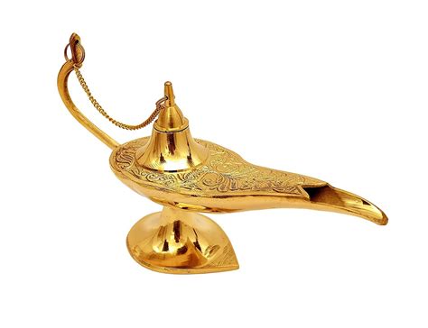 Buy Time Instruments AHSKY Aladdin Chirag Lamp Pure Brass Antique 8 ...
