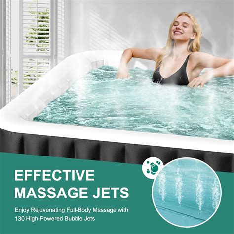 DoCred 4-6 Person Inflatable Hot Tub, 73 X 73 X India | Ubuy
