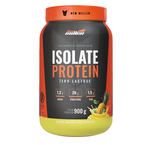 Whey Isolate Protein Pote 900g New Millen Abacaxi Com Hortelã - Fit House