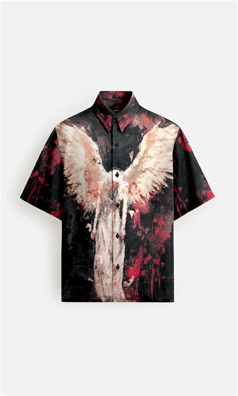 Celestial Wings Shirt: Buy Satin Printed Shirts for Men online in India ...