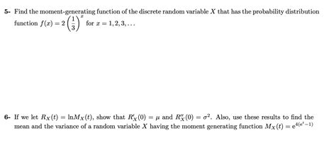 Image result for Moment Generating Function of Random Variable