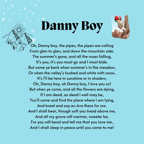 Danny Boy Printable Lyrics, Origins, and Video