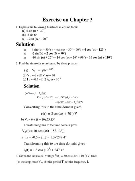 Chapter 3 Exercises 的图像结果