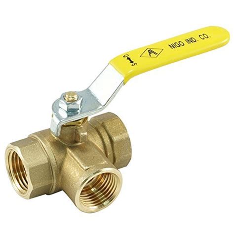 Buy NIGO Industrial Co. 180SS Series 3-Way (L-Port) Forged Brass Ball ...