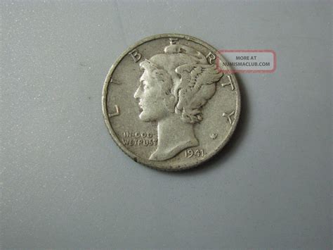 1941 Mercury Dime United States Coin F
