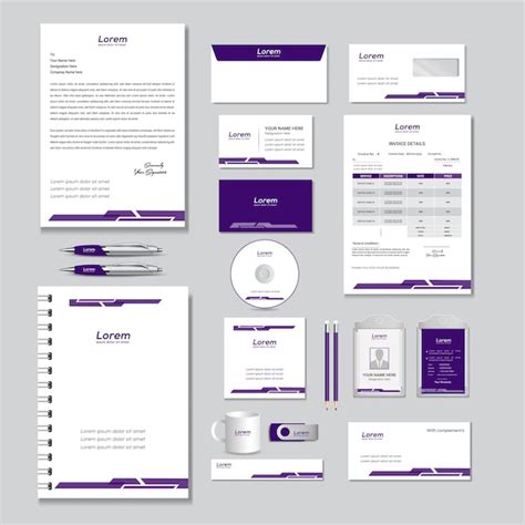 Moderner Corporate Business Briefpapier-Design-Vorlagen-Collateral-Satz ...