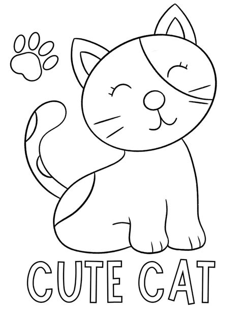 Free Printable Cat Pictures To Color