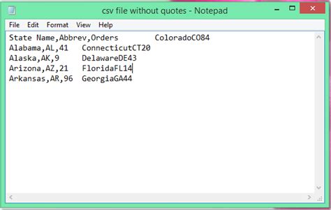 Image result for CSV File Format Example