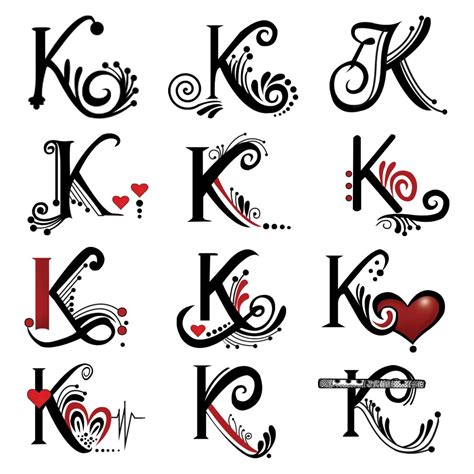 ORDERSHOCK K Name Letter Tattoo Tattoo Temporary Tattoo Stickers For ...