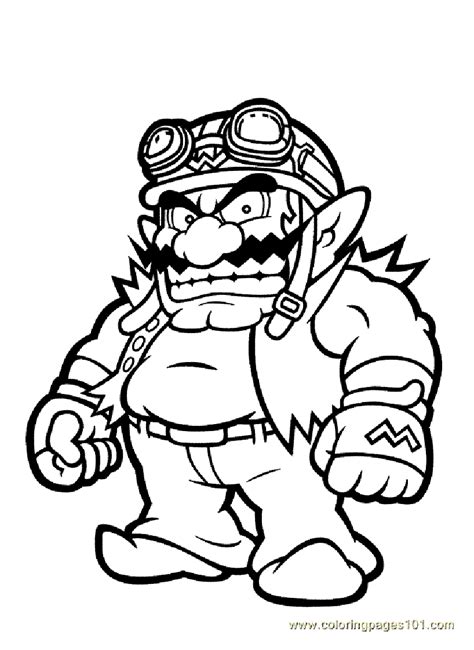 Evil Mario Coloring Pages 的图像结果