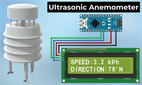 Подключение ультразвукового анемометра к Arduino для измерения скорости ...