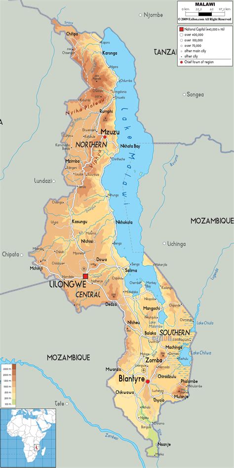 Maps of Malawi | Map Library | Maps of the World