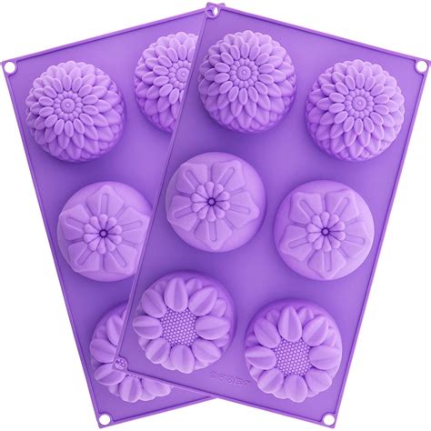 Buy RKPM HOMES Silicone Chrysanthemum Sunflower Mixed Flower Shapes ...