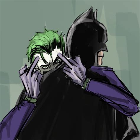 Joker and Batman (Batjokes) | Batjokes, Joker comic, Batman joker art